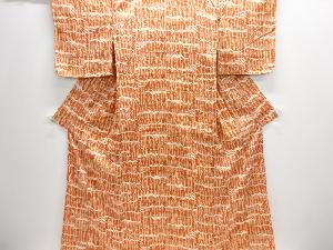 草葉模様小紋着物